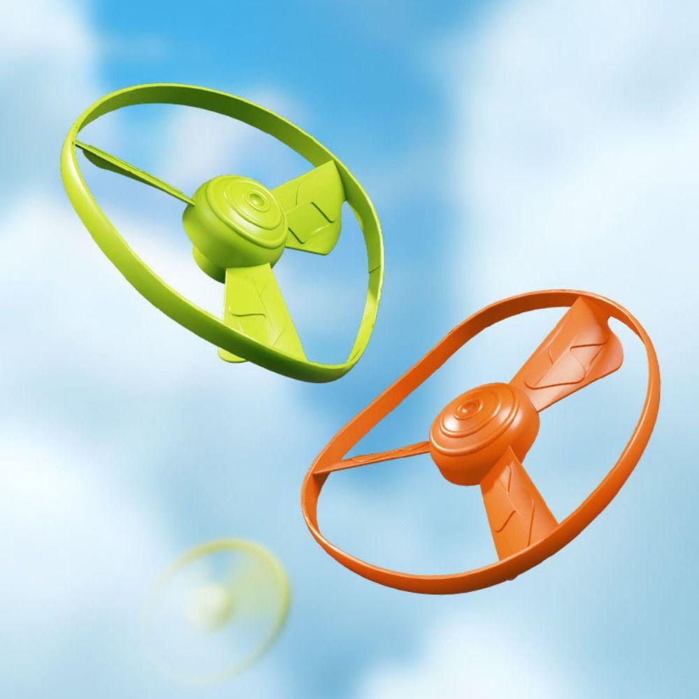Hand-Pulled Bird launcher toy With Spinners Flying Saucer Parent-Child Interaction