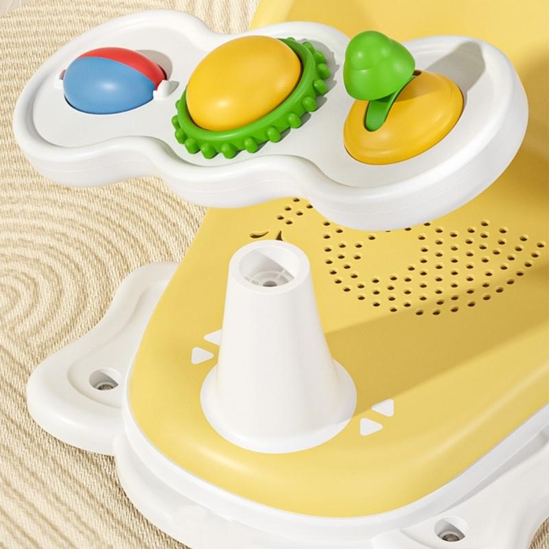 Infant Bathtub Seats for Sit-Up Bathing Baby Bath Seats with Bottom Suction Cups Provides Backrest Support Easy Remove