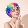 Waterproof Woman Shower Cap Satin Hat Hair Bonnet Bathing SPA  Accessories