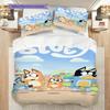 Bluey Friends Adventure Threepiece Set 1 Duvet Cover 2 Pillowcase Without Core Duvet Cover And Pillowcase Soft And Comfortable