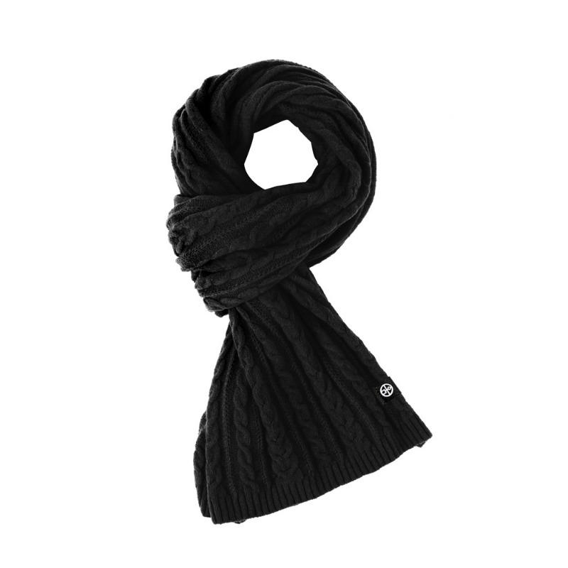 Winterschal für Damen, warm, gestrickt, dick, weich, elastisch, Schals mit verdrehter Textur, breit, lang, winddicht, Nackenschutz