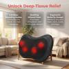 With Heat Neck Massage Pillow 3D Simulation Shiatsu Massager Electric Massage Pillow  Relaxation
