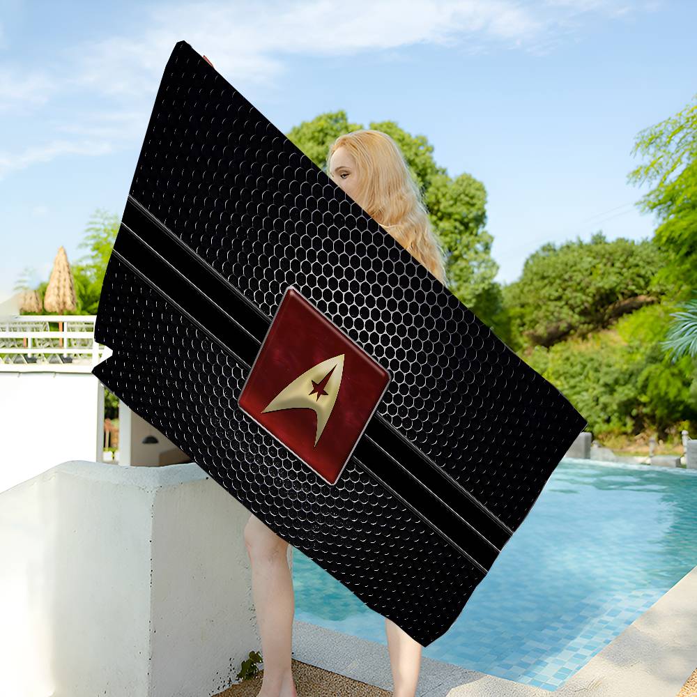 Popular Fiction S-star T-trek Movie Microfiber Beach Towel Absorbent Quick Dry Soft Yoga Swimming Resort Mountain Climbing Towel