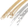 100pcs/lot Stainless Steel Rolo Cable Chain Necklace 1mm/1.5mm/2mm Necklaces For DIY Jewelry Making Findings