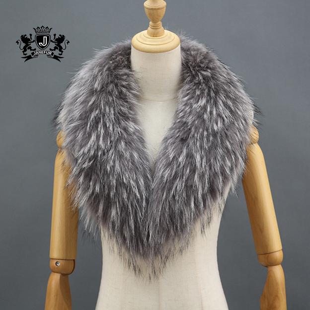 Women Real Fox Racoon Fur Long Scarf /raccoon Fur