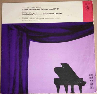 LP Schallplatte WOLFGANG AMADEUS MOZART, CÉSAR FRAN - Konzert Für Klavier Und Orchester C 820287 ETERNA 1962 Deutschland Klassik Gebraucht