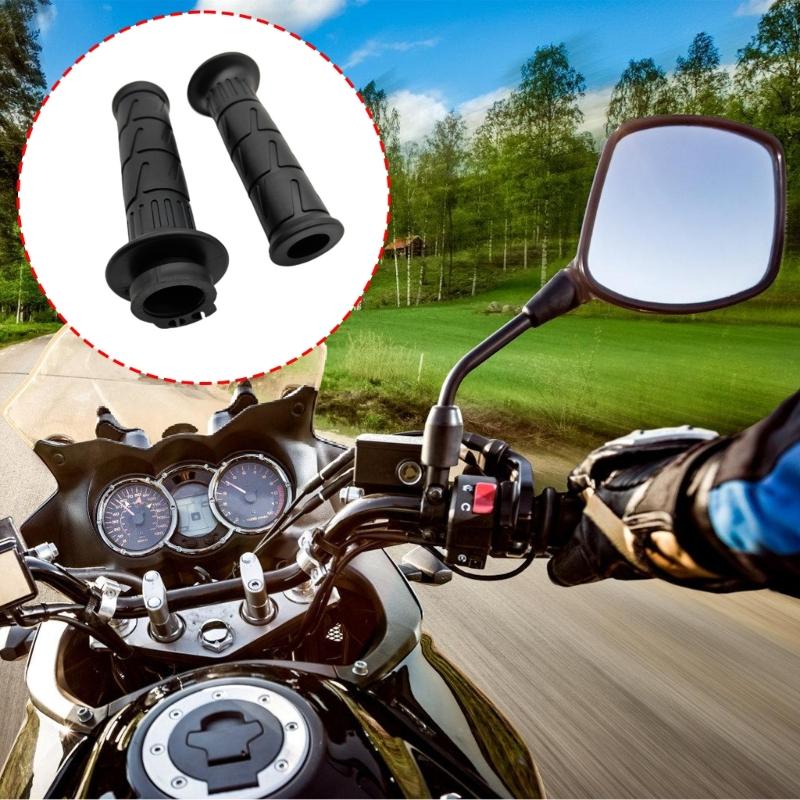 Adaptable Rapid Install Motorcycle Handle Grips Covers Ergonomic Design Anti Fatigue For Regular Travel Daily Commute