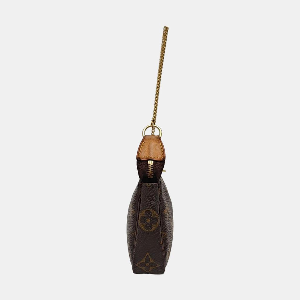[Pre-Owned] Louis Vuitton Mini Pochette Accessoires 'Brown Monogram Canvas' - Good #YJ0Y4Y