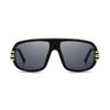 Oversized Vintage Pilot Sunglasses Big Frame Women Men Luxury Designer Sun Glasses Punk Metal Rivet Shades