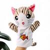 Original 25Cm Hand Puppet Soft Plush Toys Cute Elephant Lion Monkey Animal Stuffed Puppet Pretend Story Dolls Gift For Children