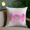 Sweet Pink Candy Pillow Case Safe Custom Photo Pillow, Anti-Fade Brushed Fleece Cushion, Maternal & Infant Safe.