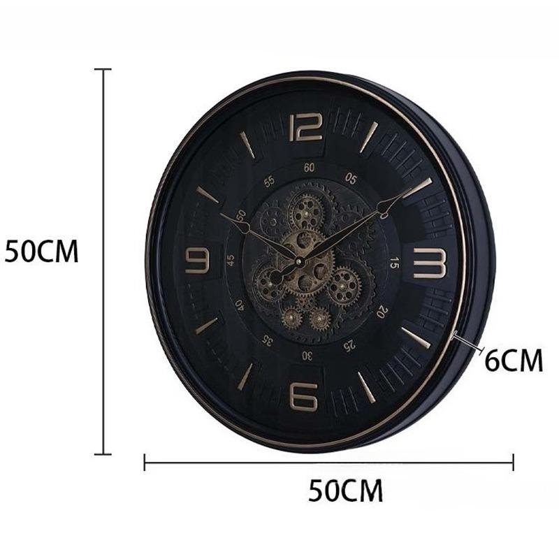 Gear Wall Clock Modern Wall Watch Nordic Elegant Decorative Clocks Silent Luxury Aesthetic Living Room Watches Home Decoration
