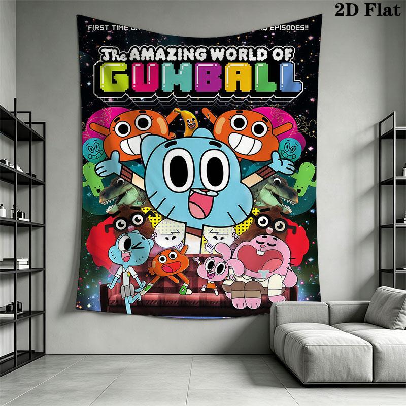 Gumball Wall Hanging Printed Fabric Blanket Decorative Tapestries for Bedroom Living Room Home Decor