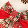 2pcs Decoration Bow Christmas Tree Pattern Print Party Decorative