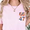 Comfort Colors 86 47 Shirt Anti Trump T-shirt Political Meme Shirts Anti Maga Tops Resist Protest Tees Impeach 47 Tee No Kings No Maga Fdjt