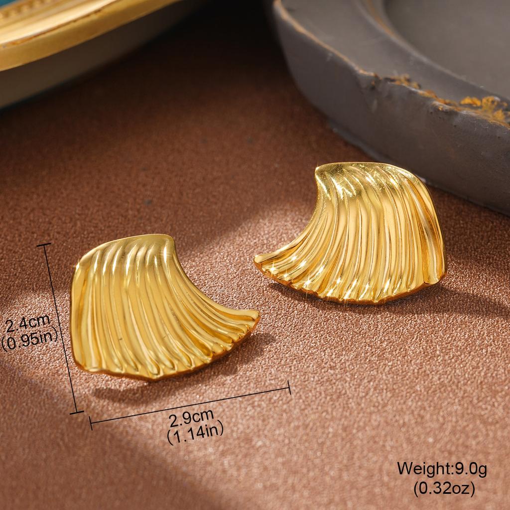 European and American stainless steel circle earrings, personalized high-end ins earrings, titanium steel earrings, contrasting color and