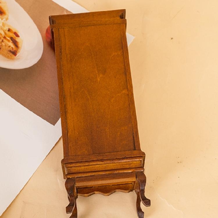 Handcrafts Miniature Cabinet 1/12 Scale Dollhouses Accessory Decorative Wine Cabinet for Craft Model Project Display
