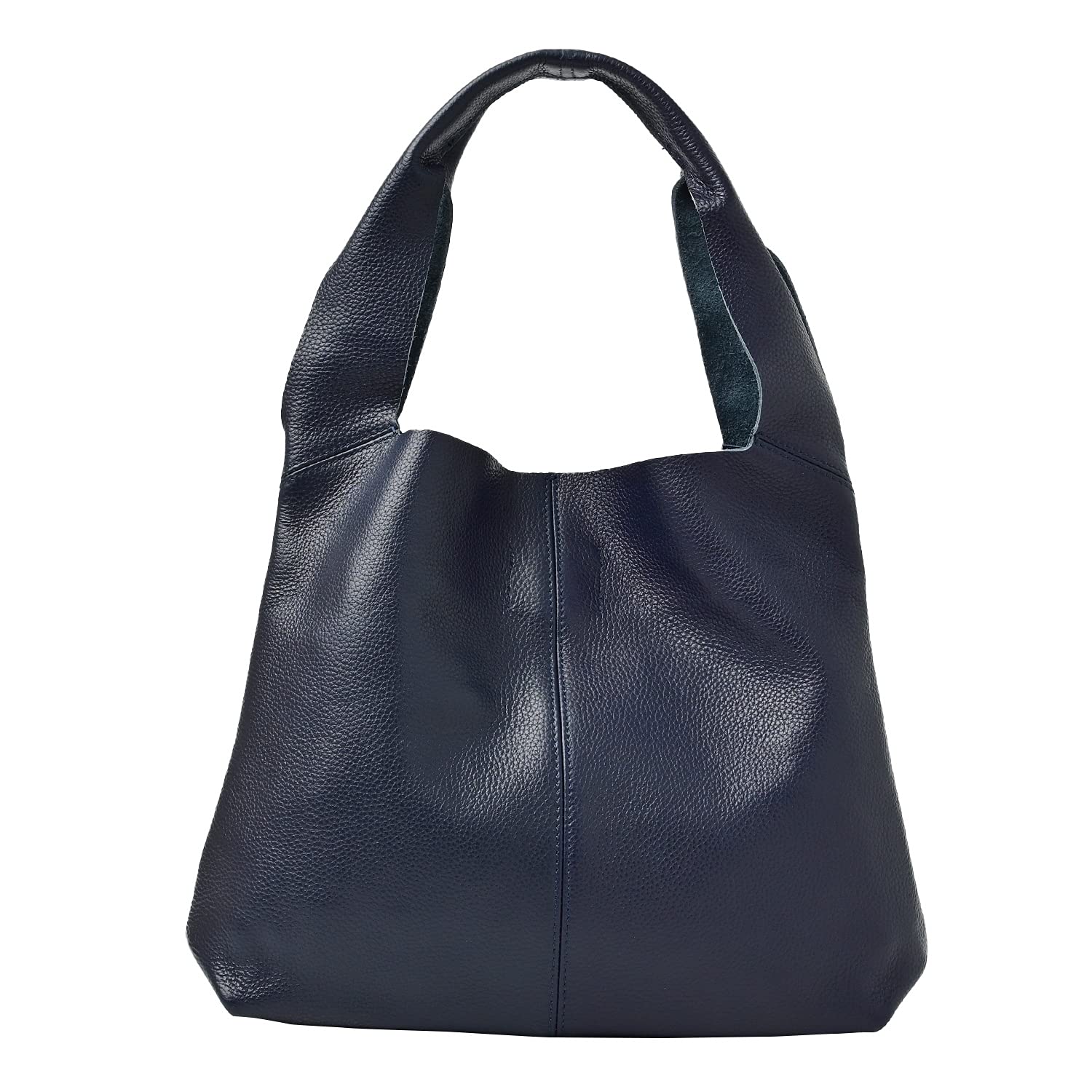 

Genuine Leather Tote Bag Leather Bag Commuting Small Petit Manon Navy [Notre Favorie] Women s Темно-синій