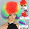 MISSQUEEN Duhová kudrnatá afro paruka pro děti Ženy Kudrnatá afro paruka ze syntetického vlákna Cosplay Denní nošení Kinky Curly Paruka