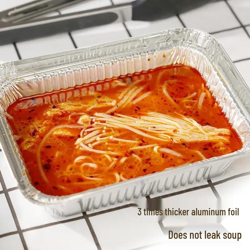 MiaoJie Jednorázové hliníkové čtvercové podnosy