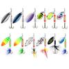 TRUSCEND Ice Fishing Lure Minnow Tail Fishing Spinnerbait with Copper