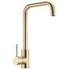 Kitchen Sink Mixer Tap - Brushed Brass Finish - Swivel Spout - 35 Mm Ceramic Cartridge - EDOUARD ROUSSEAU - Soto