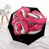 1pc Pink Snake HeartAutomatic Folding Umbrella, Portable & Foldable Design with 8 Ribs, Casual Outdoor Accessory yy250804272
