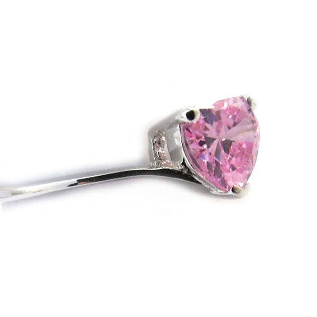 Silver Ring 'Love' Pink