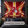 Custom Name Text Tapestry,Kansas City Chiefs Decorative Wall Hanging, Background Tapestry For Home Bedroom