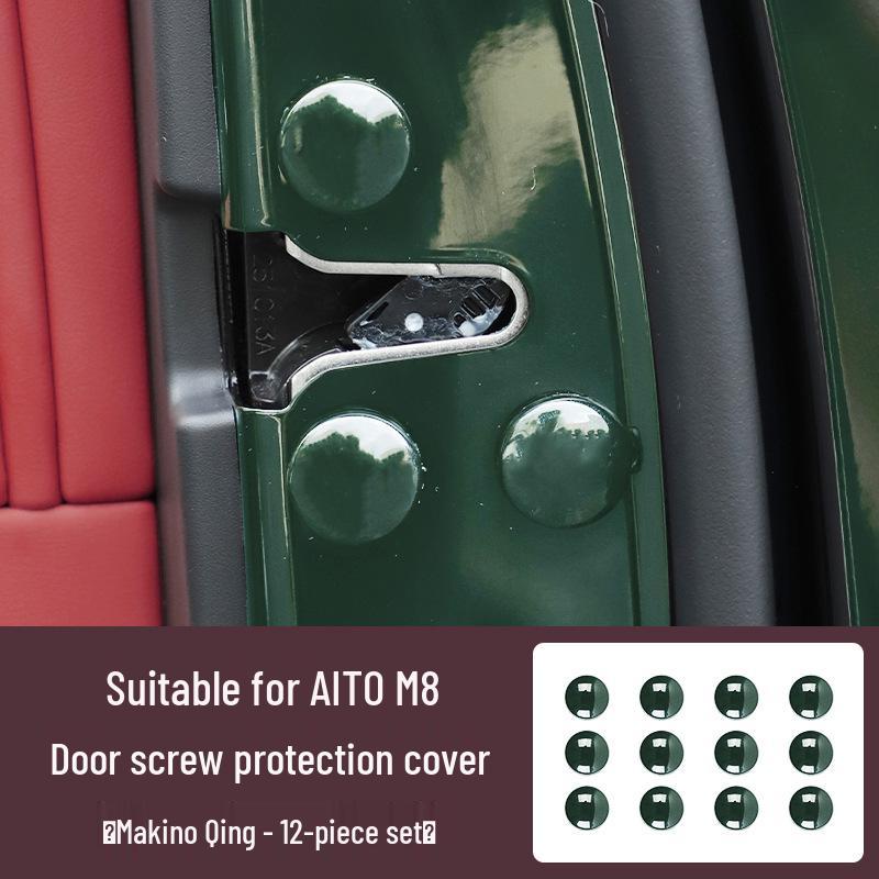 AITO M8 Car Door Screw Rust-Proof Cap and Sticker Set лес зеленый