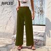 Women's Fashion Casual Solid Color Print Pants & Capris