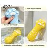 Silicone Cat Paw Pen Case Pencil Case, Large Capacity Stationery Organizer Portable Bag, Students School Supplies Storage Pouch with Zipper Bag