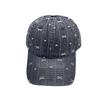 New Korean-style bowknot denim baseball cap for women with wide brim and large head circumference