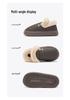 Women's Waterproof Cotton Shoes: New Antibacterial Non-Slip Leather Slippers for Autumn/Winter 2025 - Comfortable & Warm for Indoor/Outdoor Wear