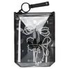 Șireturi de modă cu trei dungi Accesorii pentru femei Argintiu KG7131