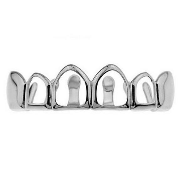 Gold-Plated Hip Hop Grillz - Twill Style