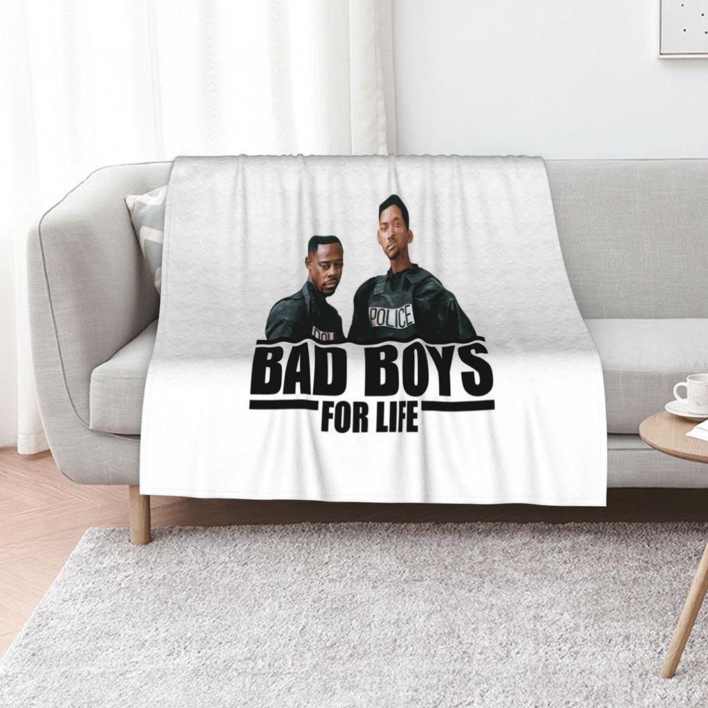 Inspired by Bad Boys for Life Throw Blanket All Season Soft Lightweight Blanket for Home