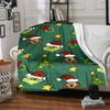 Christmas Grinch Blanket Soft Throw Blanket For Home Bedroom Bed Sofa Travel Office Solid Christmas Blanket