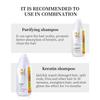 PURC 1000ml Keratin Shampoo Treatment Professtion Straightening Hair Before and After Hair Cleaning Protect Shampoos Care Women