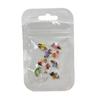 Ancient Jade Fan & Vase Nail Art Accessories with Ink Wash Rhinestones