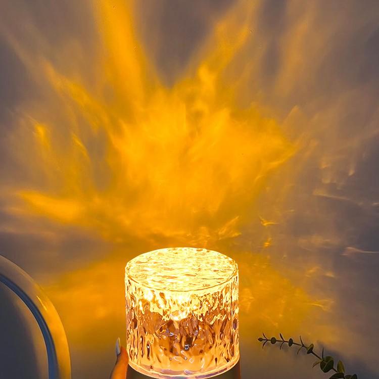 Romantic Rotating Aurora Projector: Water Ripple Atmosphere and Night Light