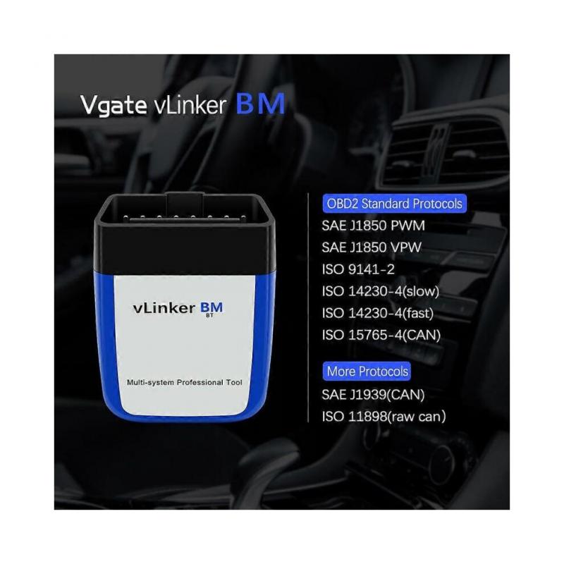 Vgate vLinker BM for BMW Bimmercode Bimmerlink Bluetooth 3.0 elm327 Car Diagnostic Auto Scan Tool ELM 327 OBD Scanner