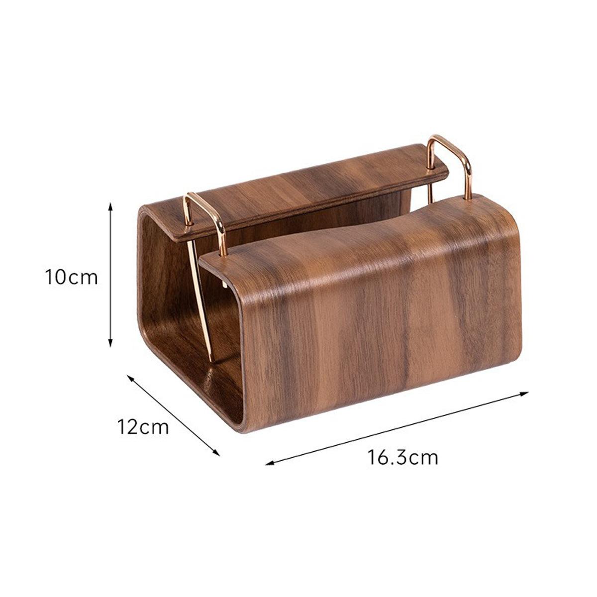 Aesthetic Wooden Tissue Box Creative Desktop Storage Homestay Hotel Soft Decoration Wood Paper Craft For Home Decor