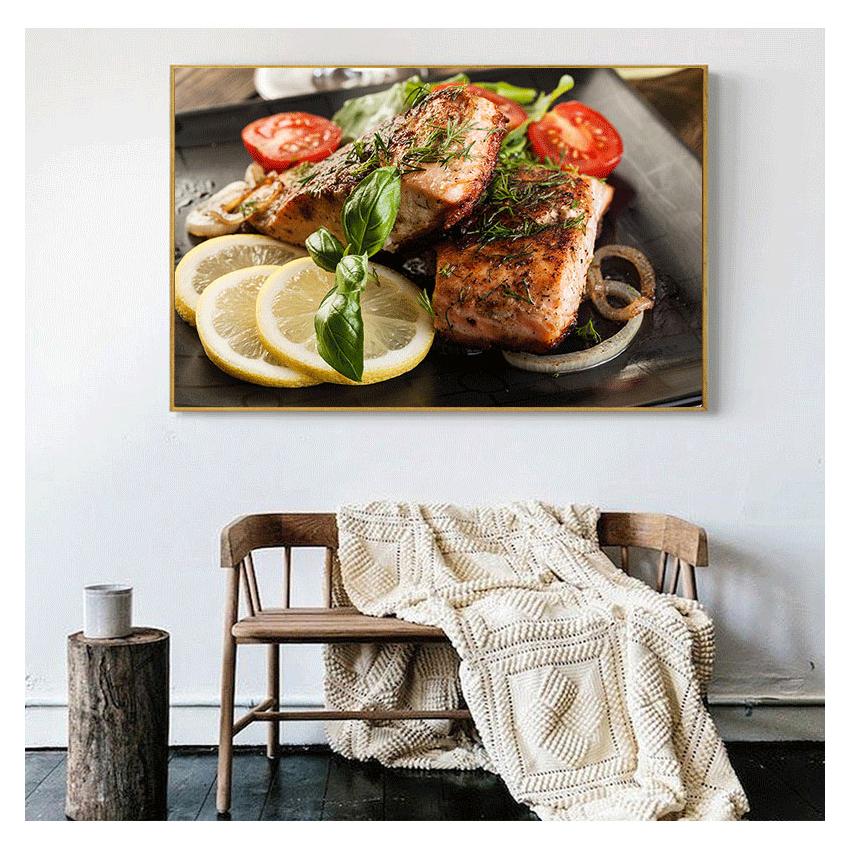 Dipinto su tela Cuadros Scandinavo Poster e stampe Arte della parete Immagine di cibo Soggiorno Cereali Spezie Cucchiaio Peperoni Cucina