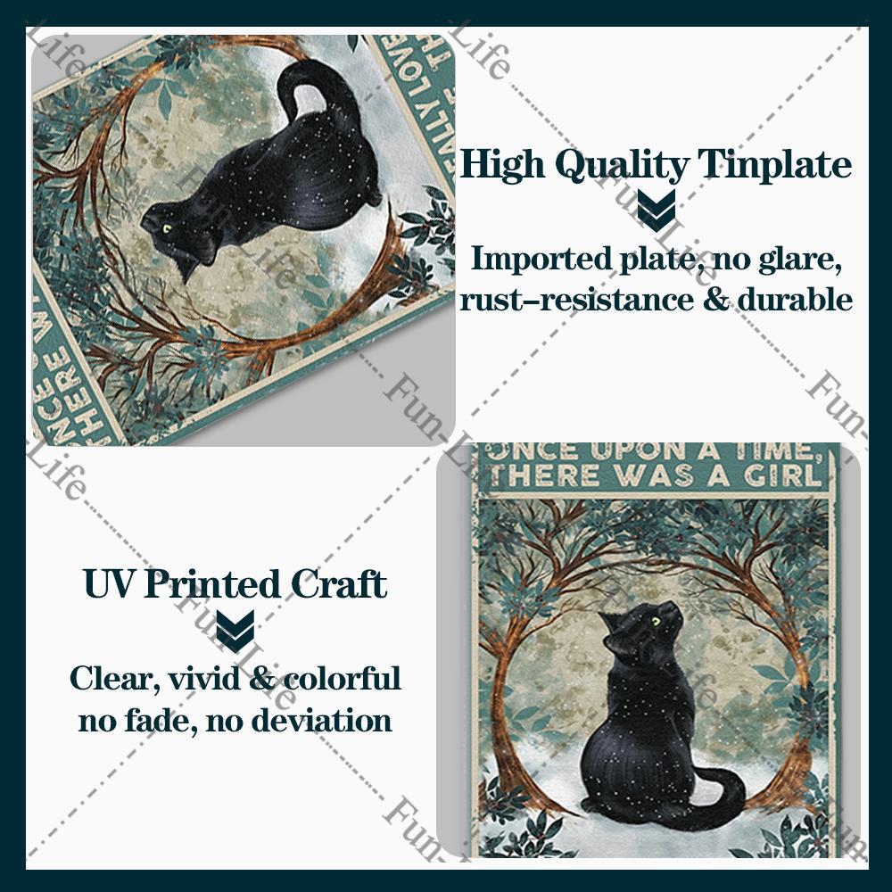 Vintage Cat Metal Sign Poster, Home Decor, Retro Animals Tin Sign, Living Room, Pet Shop, Bar, Hotel, 20x30cm
