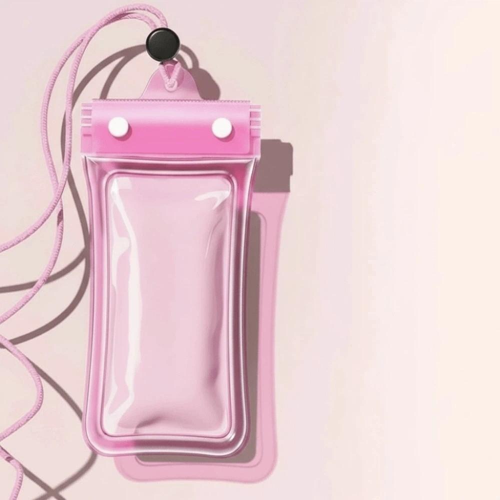 Adjustable Strap Waterproof Phone Pouch Sealed Lightweight Crossbody Dry Bag PVC ABS Transparent Hanging Neck Bag for Gifts