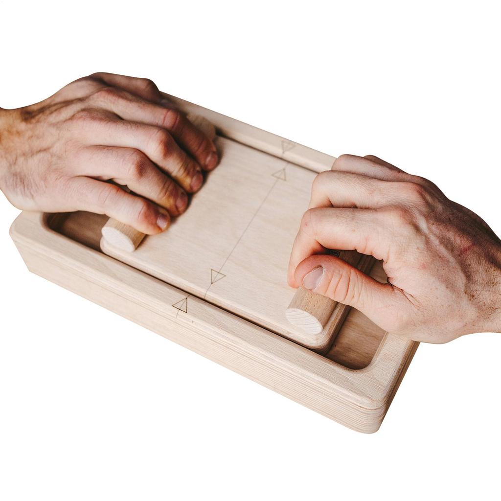 Holz Finger-Trainingsgerät Finger-Wettkampfbrett Tragbarer Finger-Stärker Handgelenk-Krafttrainer Kletterer Trainingsausrüstung