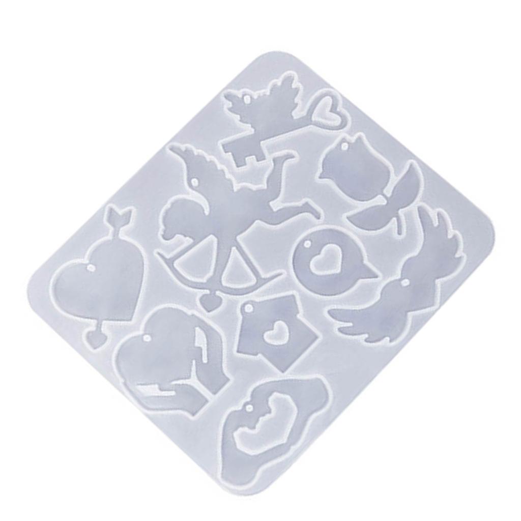 Wszechstronna forma do odlewania żywicy kolczyki DIY wisiorek formy walentynki formy epoksydowe idealne do tworzenia biżuterii kolczyki