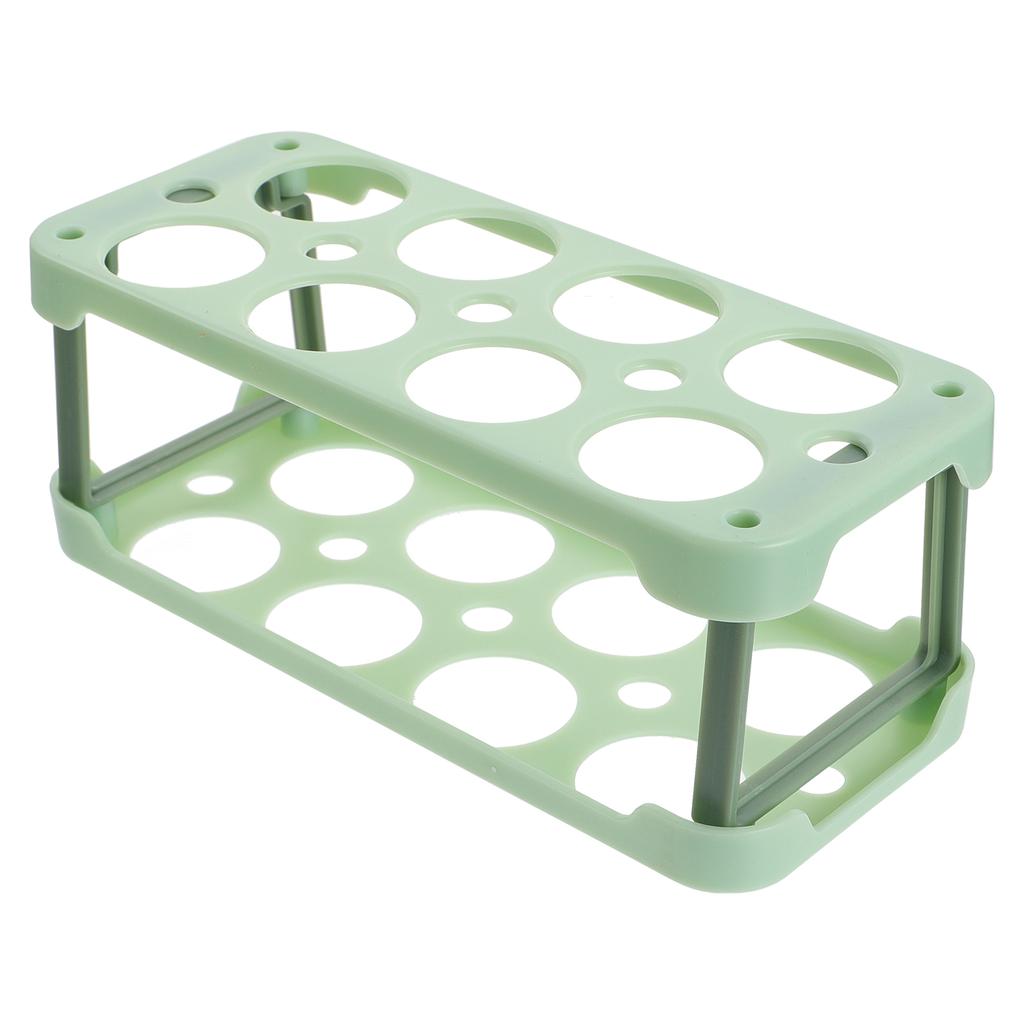 Plastic Egg Storage Container Reusable Refrigerator Egg Tray Organizer Secure Fit for Standard Chicken Eggs Prevents Collision