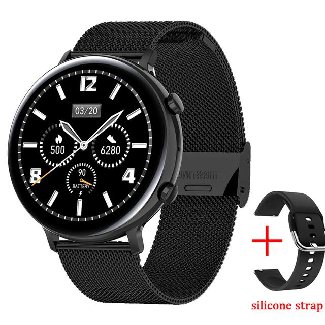 Bluetooth Anruf Smartwatch Damen EKG+PPG Multi-Sportmodus Fitnesstracker Wasserdicht Mode Damen Smartwatch Für Huawei